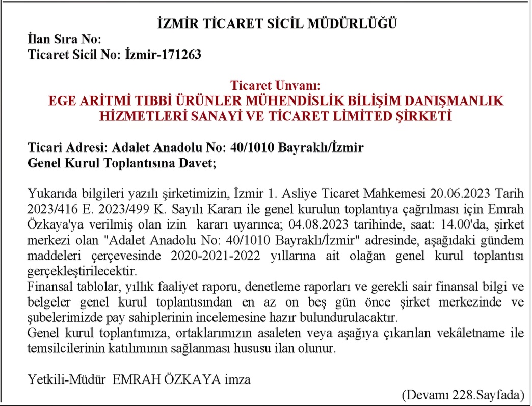 ticaret sicil gazetesi